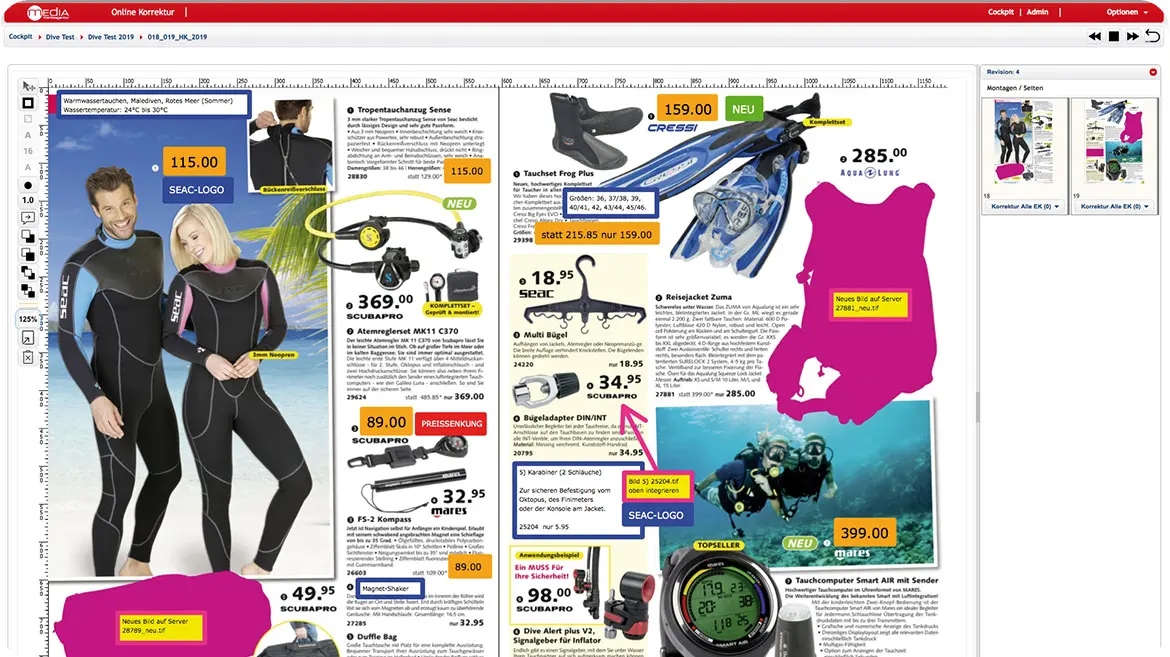 Katalog Layout automatisiert